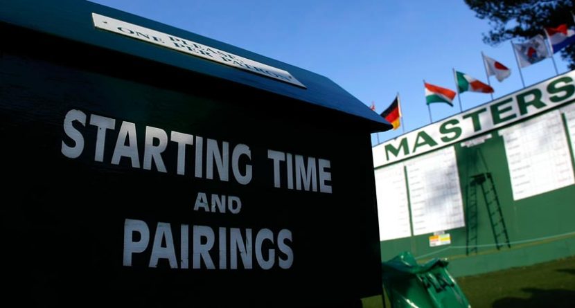 2013 Masters: Second Round Groupings And Tee Times