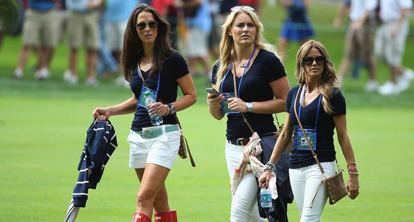 Lindsey Vonn Makes the Rounds at the Presidents Cup