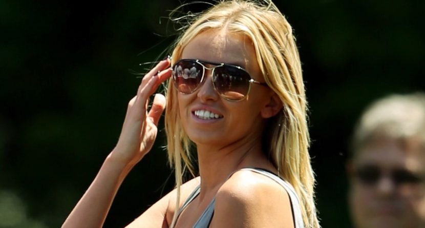 Paulina Gretzky Shows Off a Nice Golf Swing