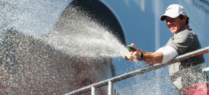 what time is mcilroy teeing off today