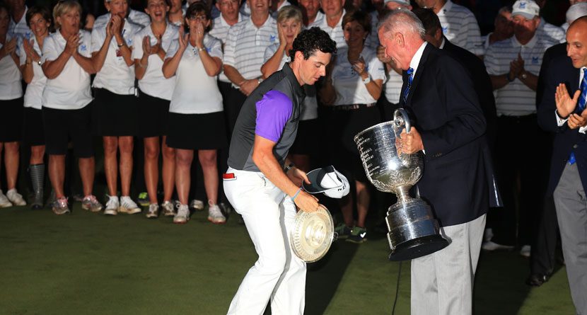 Rory McIlroy Saves Wanamaker Trophy With Catch of the Year