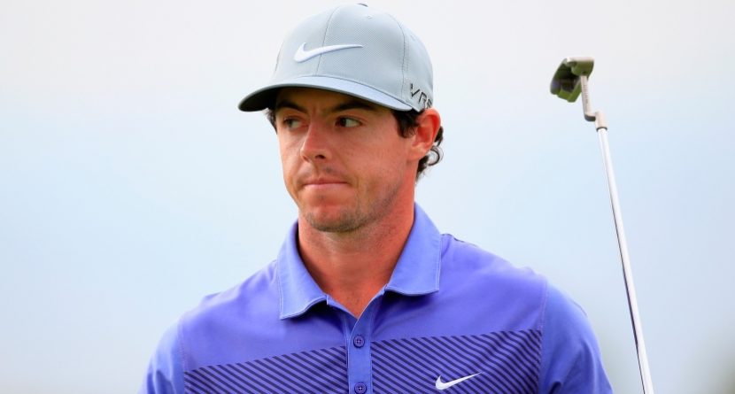 ‘Frustrated’ Rory McIlroy Puts Hole In Partition