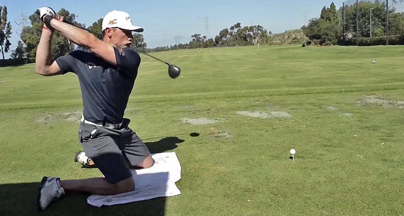 Long Drive Champion Bombs It 331 Yards… From His Knees