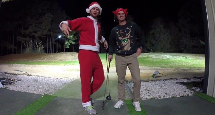 Christmas Trick Shots With The Bryan Bros.