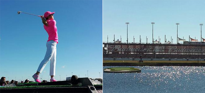 Paula Creamer Helps Kick Off Daytona 500 On FOX