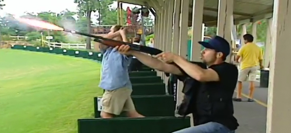 Driving Range Skeet Shooting Prank