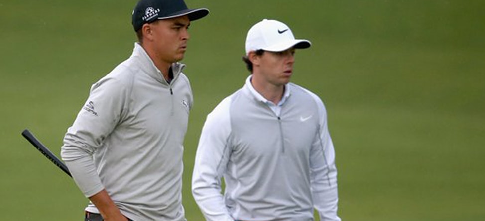 Fan Throws Golf Ball At Fowler/McIlroy Group