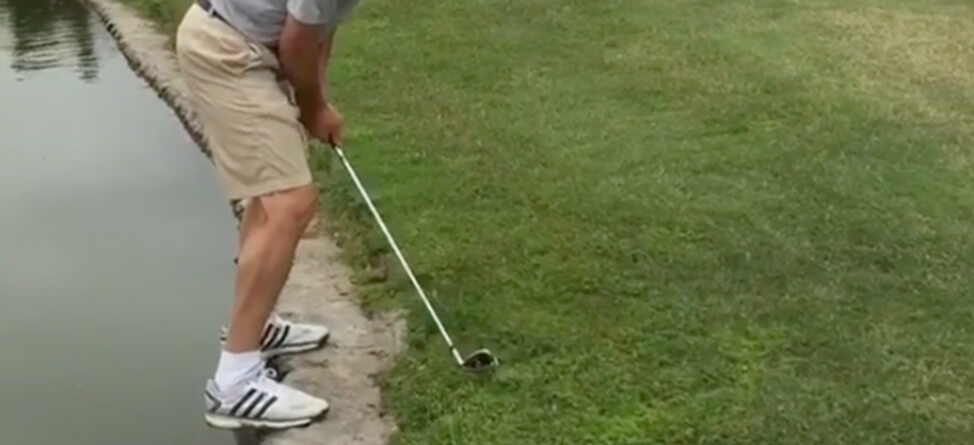 Golfer Tries Recovery Shot, Fails Spectacularly
