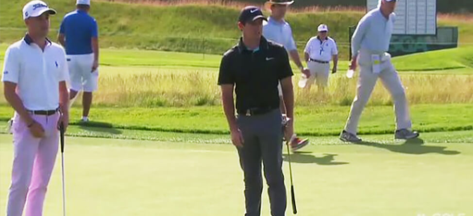 Rory McIlroy Accidentally Makes An Insane Putt