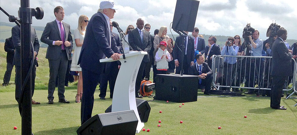 Trump Turnberry Reopening Derailed By Heckler