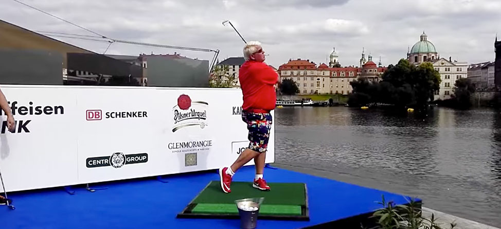 Daly Hits Balls At Floating Keg For Year Supply Of Beer