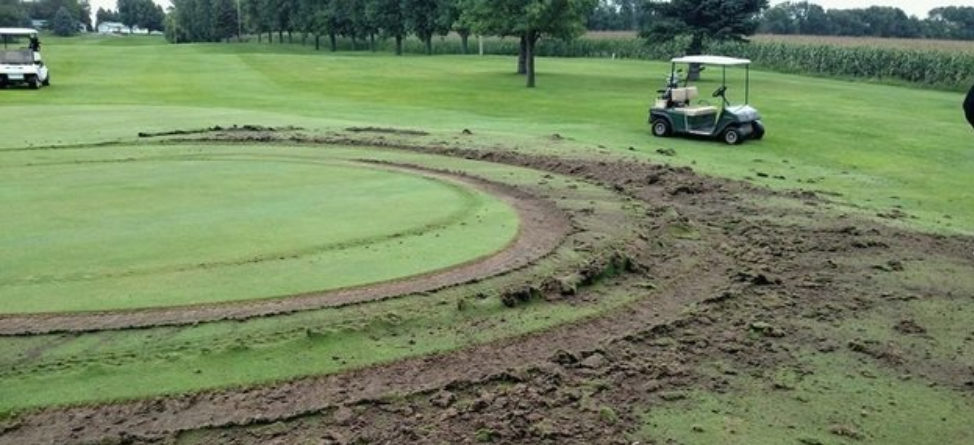 Vandals Do Donuts On Minnesota Golf Course