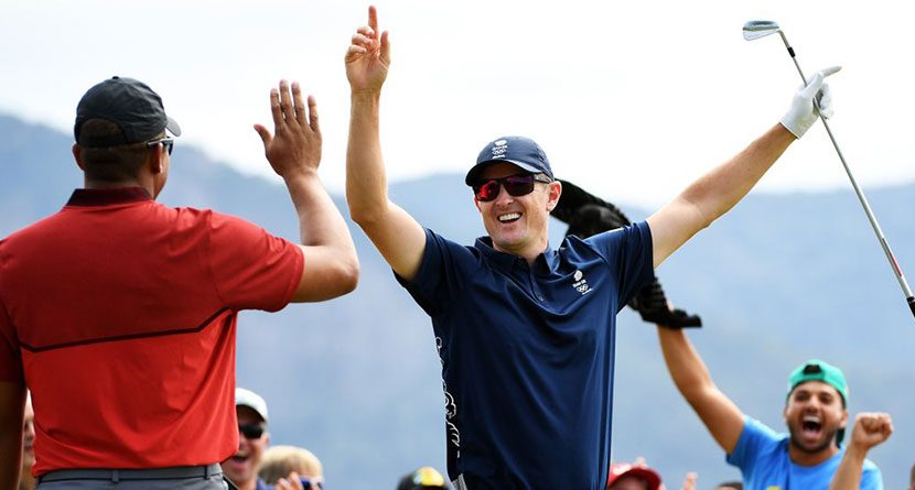 Justin Rose Hits The First Ace In Olympic History