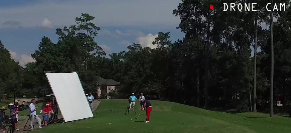 Patrick Reed Destroys A Drone