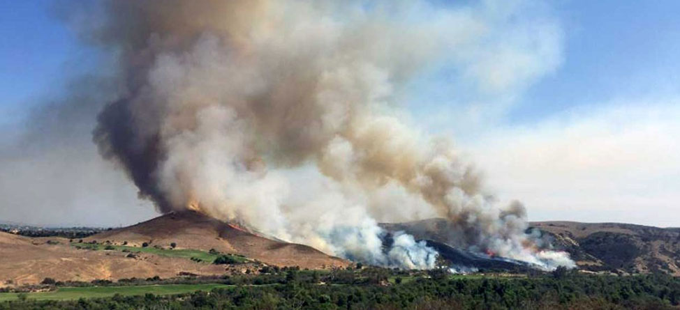 Golfer Starts Brush Fire With One Swing