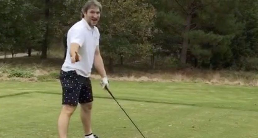 Hockey Star Ovechkin May Be Worst Golfer Of All Time