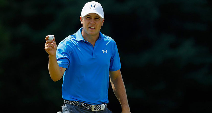 Spieth Pulls Off Curry-Inspired UA Trick Shot
