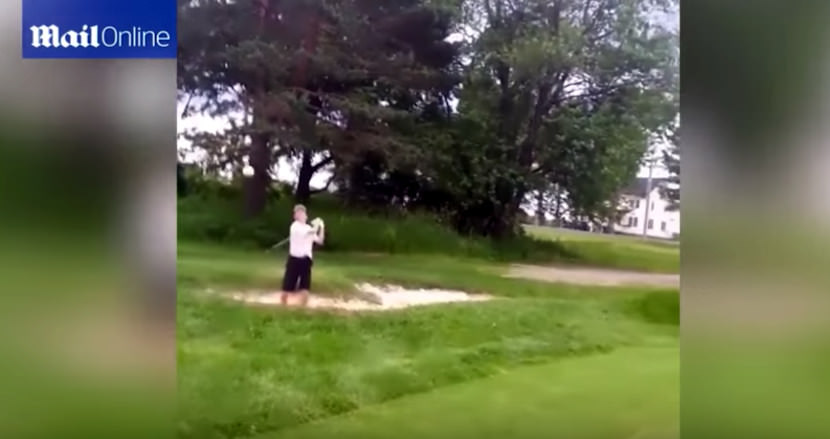 Kid Gets Drilled By Errant Trick Shot