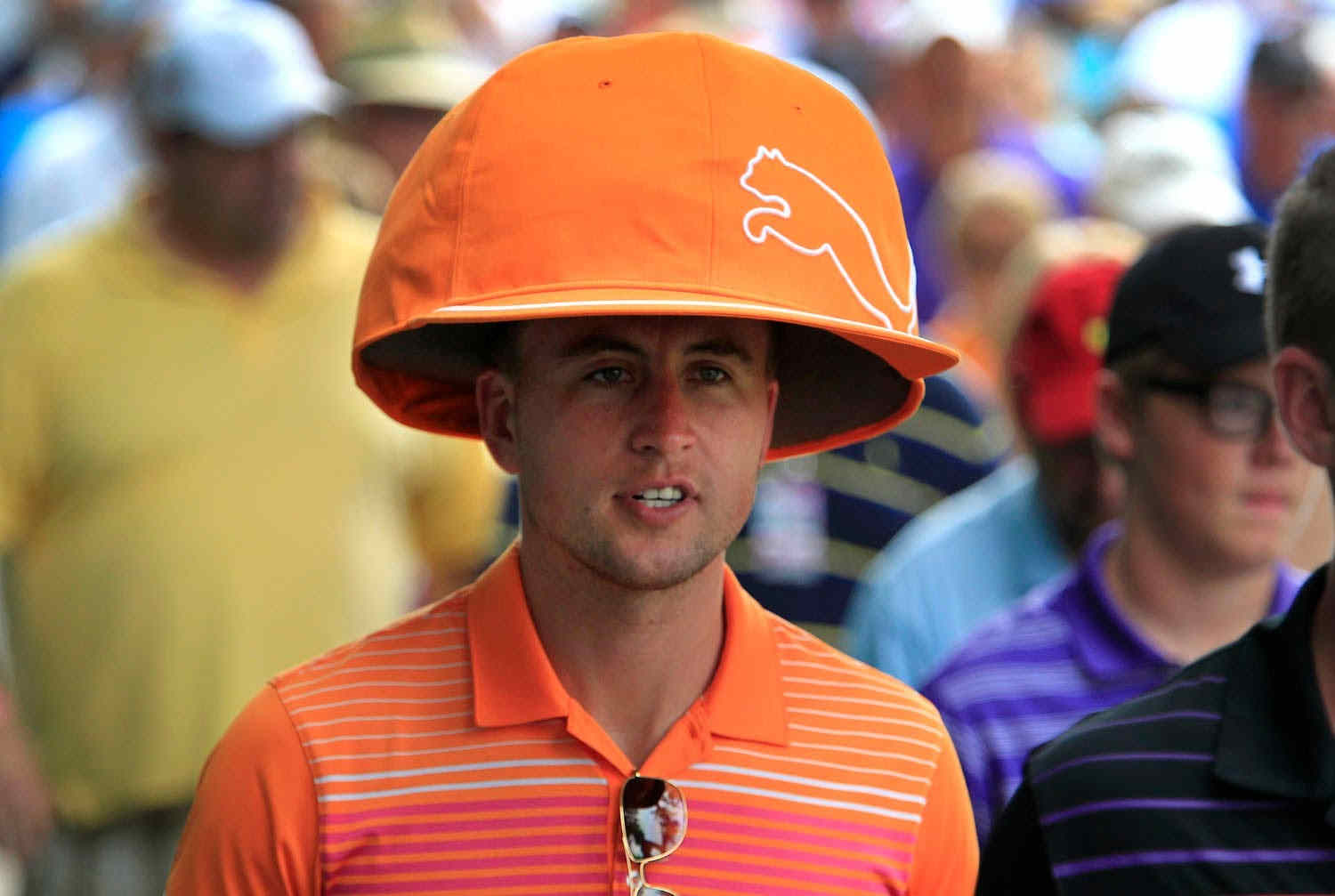 what does the p on rickie fowler's hat stand for