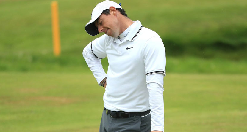 Rory Four Putts from 12 Feet, Derails His Round