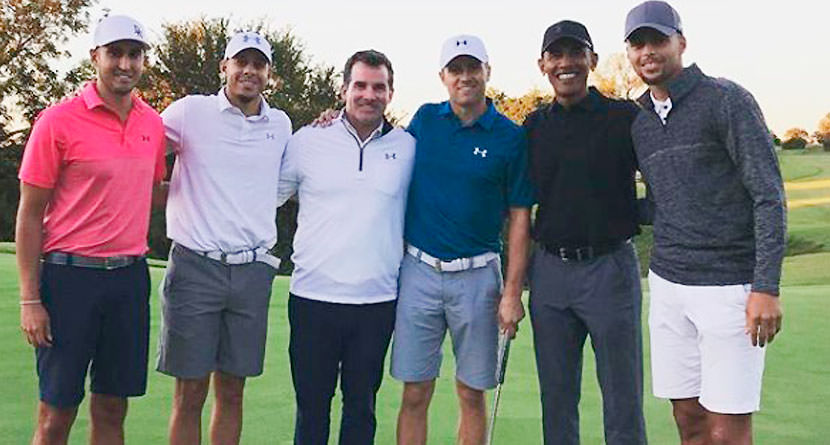 Spieth, Curry, Obama Play Round of Golf in Dallas