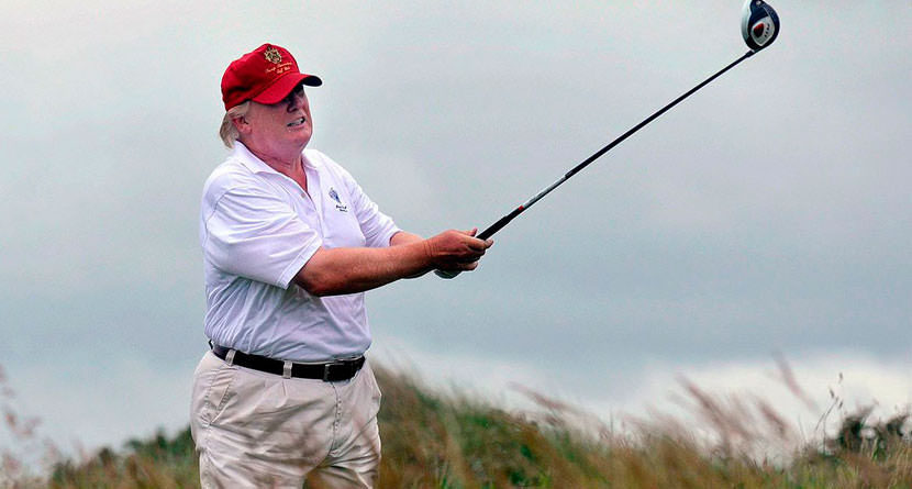 Trump’s Mystery Golf Foursome