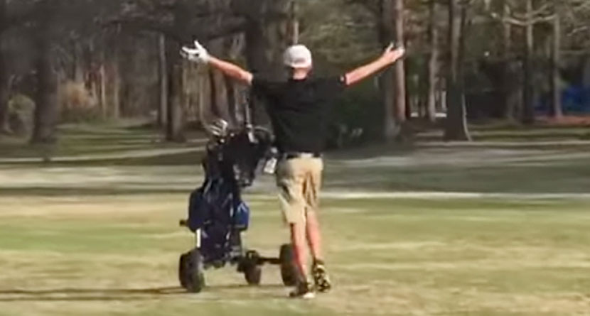12-Year-Old Makes Albatross During Middle School Match