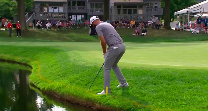 DJ Goes Lefty To Save A Shot At Firestone