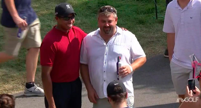 Tiger Woods Lookalike At TPC Boston Delights Fans