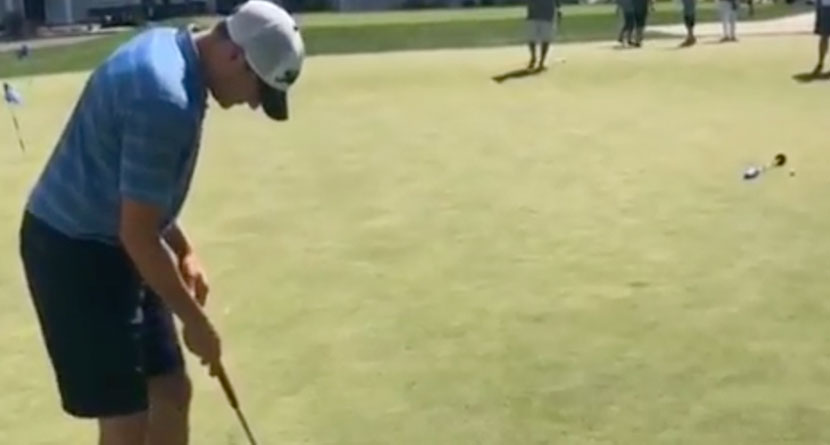 Golfer Sinks Putt For $10,000 At Charity Event