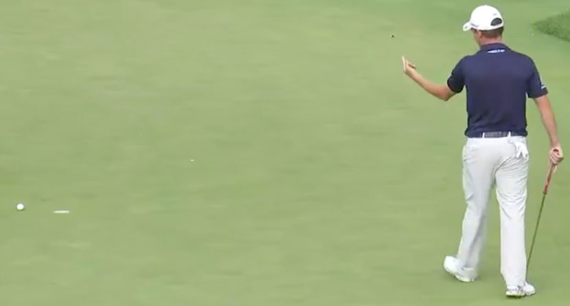 Pro Misses Putt To Miss Cut, Flips Off Hole