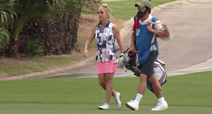 Rickie Goes Undercover As A Caddie