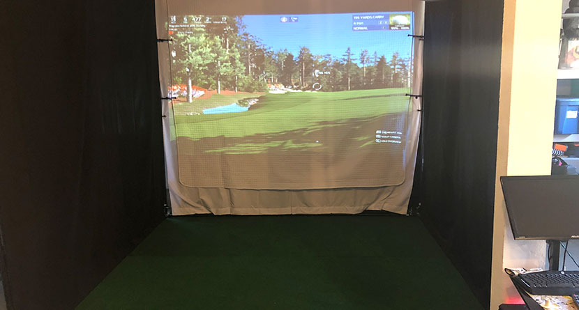 How I Built My Own Indoor Golf Simulator For Less Than $1,000 - SwingU  Clubhouse