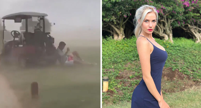 VIDEO: Golfers Play Through Ridiculous Storm