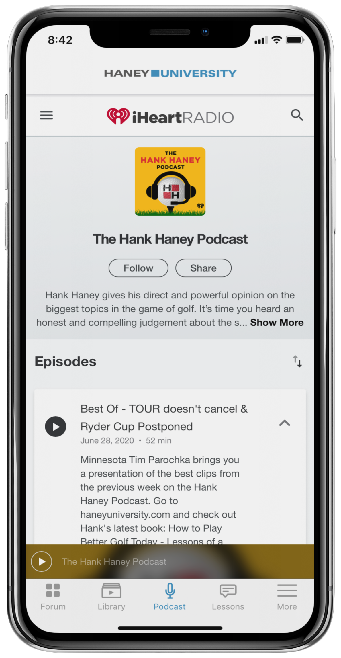The Hank Haney Podcast