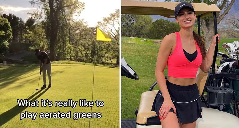 VIDEO: Playing On Aerated Greens