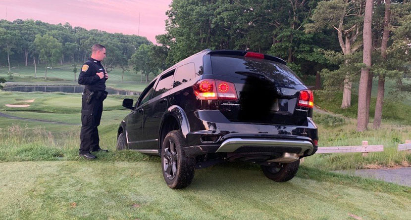 SUV Crashes On Tee Box After Navigation App Mishap