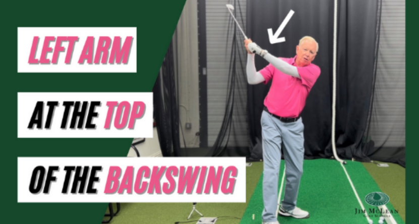 Find Out Where Your Left Arm Should Be At The Top Of The Backswing