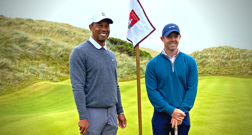 Tiger, Rory Practice In Ireland