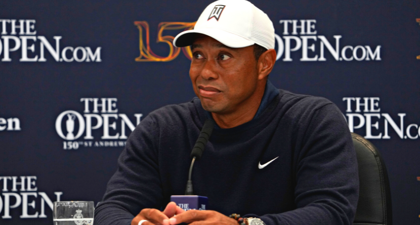 Tiger Woods Lights Up LIV Golf Players In Passionate Open Championship Press Conference