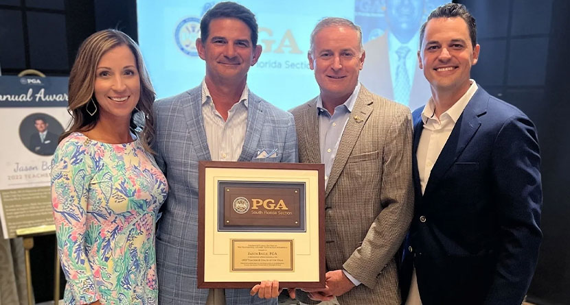 SwingU Coach Client Jason Baile Named 2022 South Florida PGA Teacher Of The Year