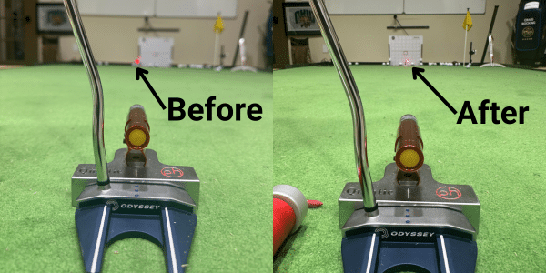 Before & After Putting Session