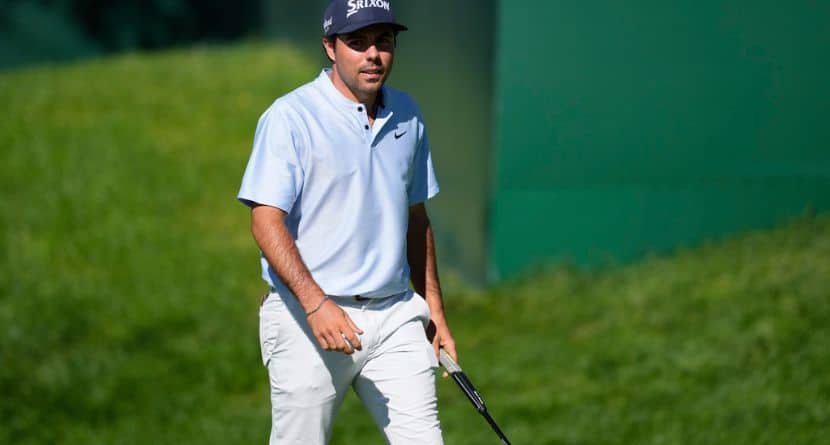 Alejandro DEL REY of Spain during the Acciona Open Espana 2024, golf DP World Tour in Spain, celebrated at Club de Campo of Madrid on September 27, 2024, in Madrid, Spain. AFP7 27/09/2024 (Europa Press via AP)