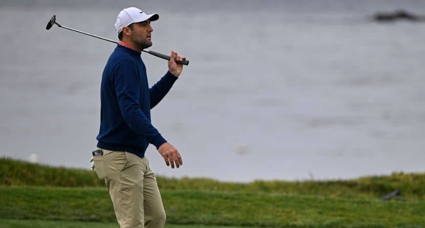 Scottie Scheffler’s Day On The Beach Leads To A Par-Saving End To His Round