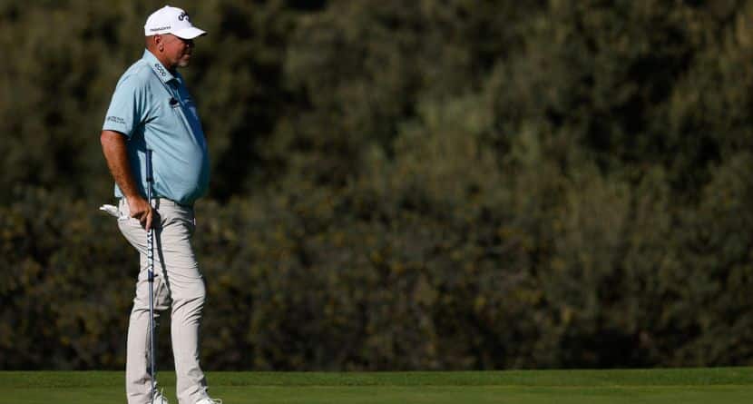 Thomas Bjorn Makes 35-Foot Birdie Putt In Playoff To Win The Champions Event In St. Louis