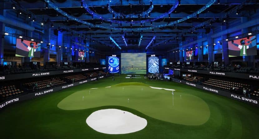 he SoFi Center is seen ahead of the inaugural match of the TMRW Golf League, between New York Golf Club and The Bay Golf Club, Tuesday, Jan. 7, 2025, in Palm Beach Gardens, Fla. (AP Photo/Rebecca Blackwell)