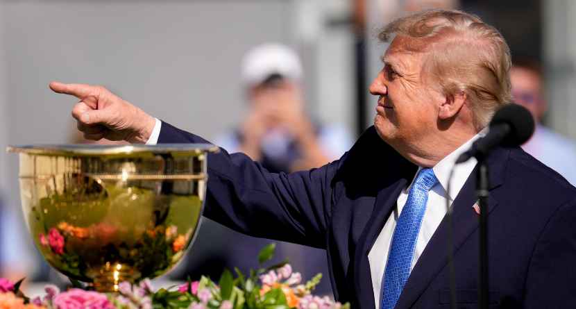 Trump’s Golf Tour Takes Him Back To The Presidents Cup